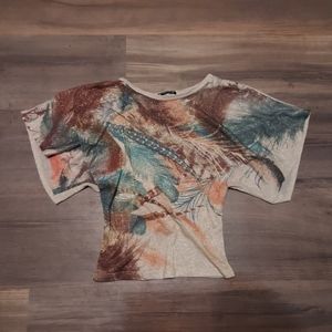 Shimmer Feather Blouse